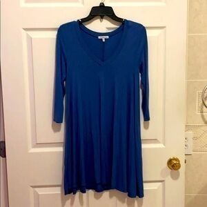 Charlotte Russe Blue V Neck Dress Size XS